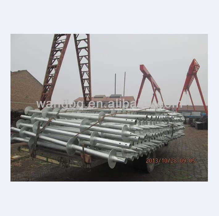 Коррозионно-стойкий винтовой сваи под заказ Krinner для фундамента зданий