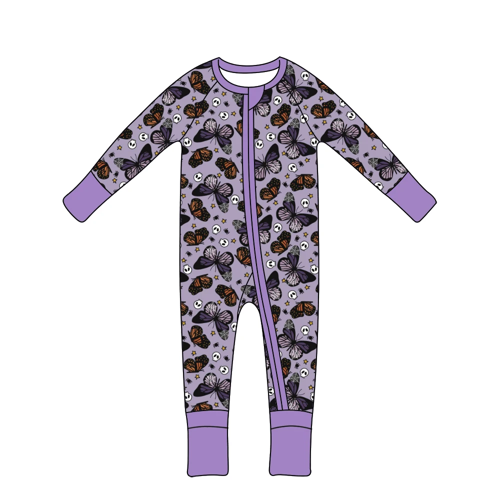 Qingli ODM OEM unisex Wholesale 95% Bamboo 5% Spandex Long Sleeve jumpsuit Baby Bodysuit Custom Logo