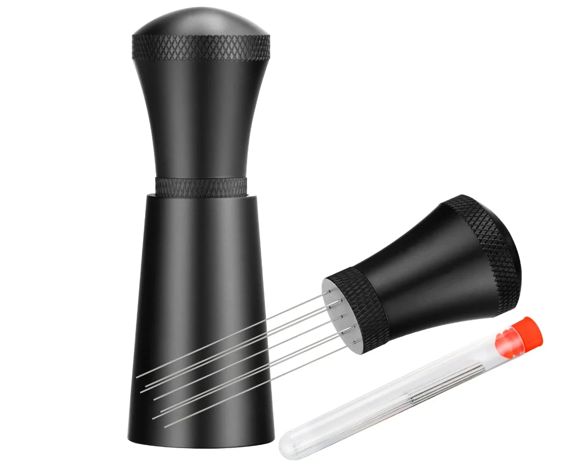 Coffee express stirrer needles can be changed by unscrewing the handle head which is so easy to operate to stirrer the coffee