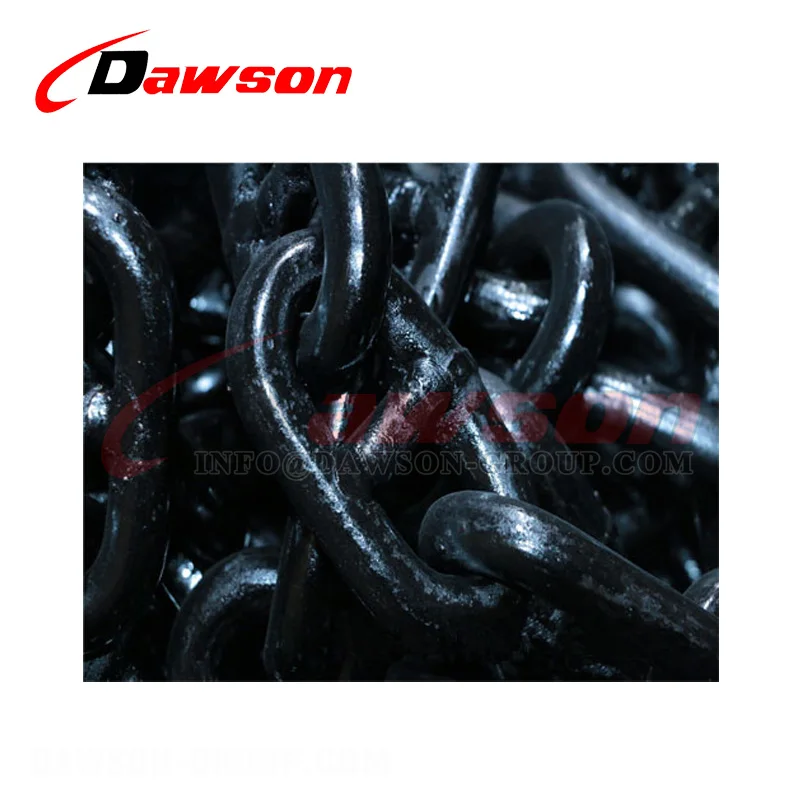 DAWSON Qingdao такелаж, китайская фабрика, горячая оцинкованная или окрашенная черная якорная цепь