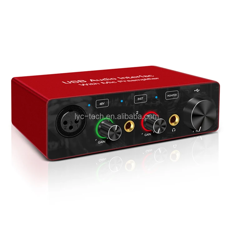 Factory direct price top quality audio interface for studio recording
