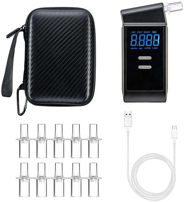 High Accurate Personal Electrochemical Alcohol Breathalyzer Professional Alcohol Detector Alcohol Tester