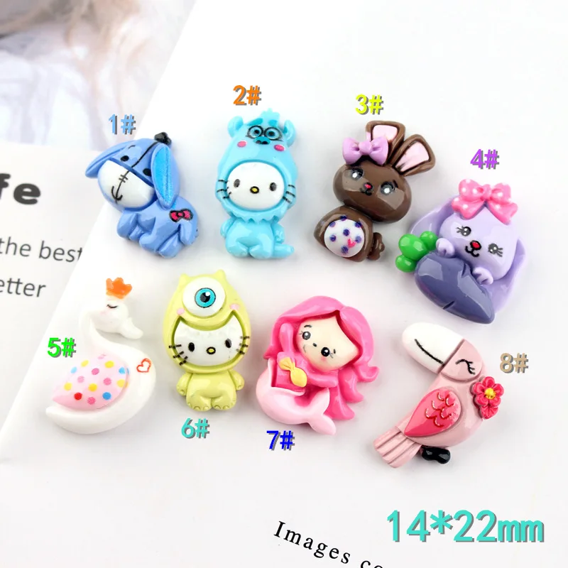 Cartoon Swan Resin Accessories Resin Charms Diy Cream Epoxy Mobile Phone Shell Accessories For Decoration