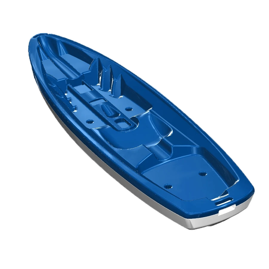 OEM/ODM Wholesale Blow Molded Polyethylene Not Inflatable Light weight Cheap One Person Single Seat Canoe Kayak Fishing