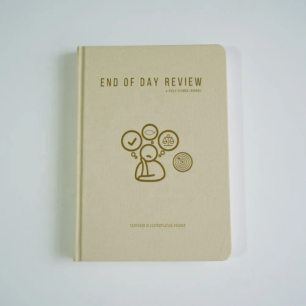 Linen Custom Hardcover End of Day Review Planner Journal Agenda Christian Self Help Journals Wholesales