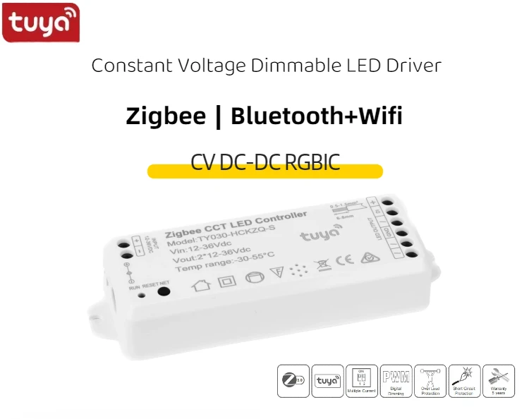 Смарт-контроллер Tuya WIFI для адресуемой цифровой светодиодной ленты RGBIC