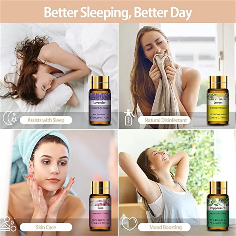 Частная марка насыпью чистые ароматерапевтические эфирные масла подарочный набор увлажняющий расслабляющий аромат для тела спа