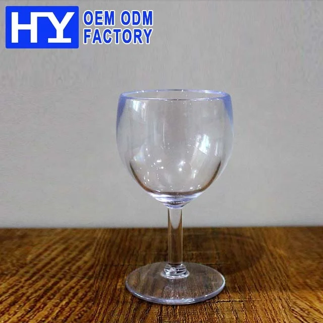 8oz Reusable Unbreakable Polycarbonate Wine Glasses