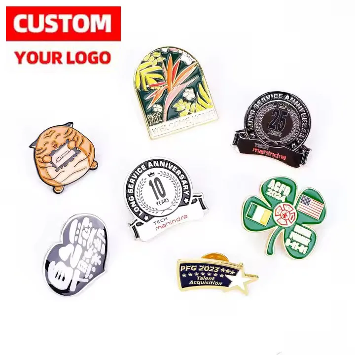 Manufacturer Metal Crafts Pin Badge Wholesale High Quality Creative Design Metal Plating Craft Enamel Pin