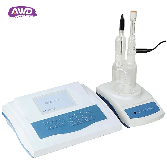 KLS-411 Karl Fischer Coulometric Moisture Titrator Electronic Oil Content In Water Analyzer Laboratory Moisture Meter