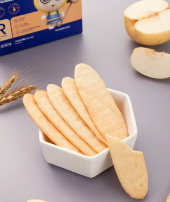 Chinese Snacks Melts in the Mouth Children Snack Grain Halal Baby Rice Snacks