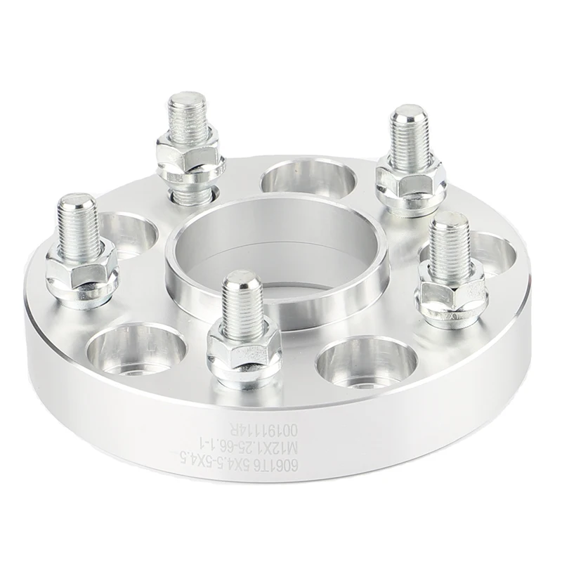 Forged Wheel Spacers 5X114.3mm 1 inch 12x1.25 Studs 66.1mm Center Bore for Nissan