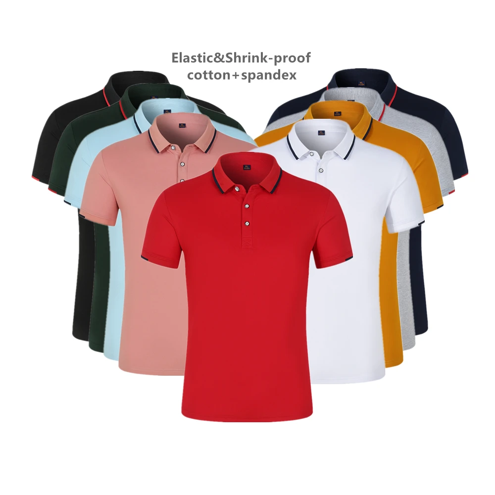 Wholesale men high quality cotton polo shirts multicolored polo shirts blank polo shirt