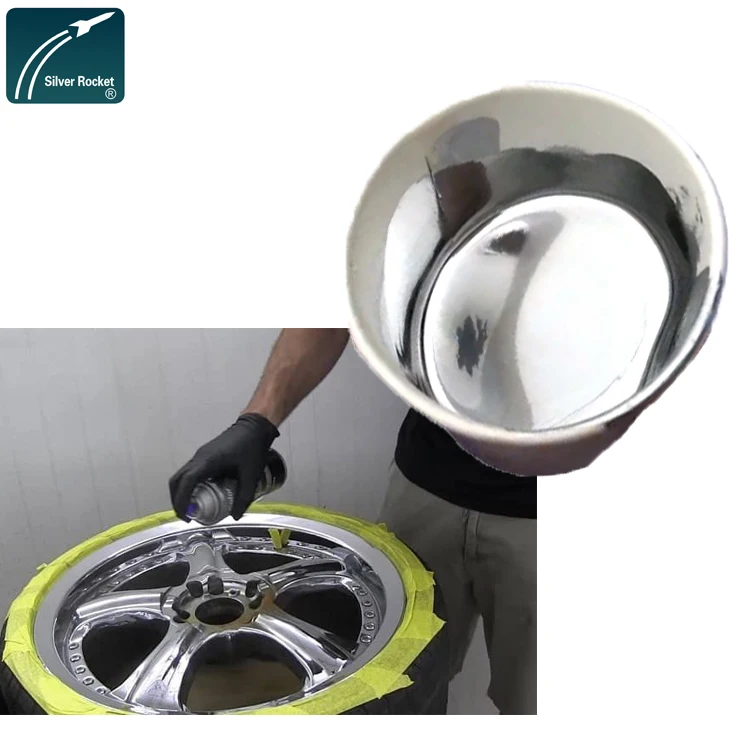 
mirror effect liquid vacuum metallized pigment for best chrome spray paint 