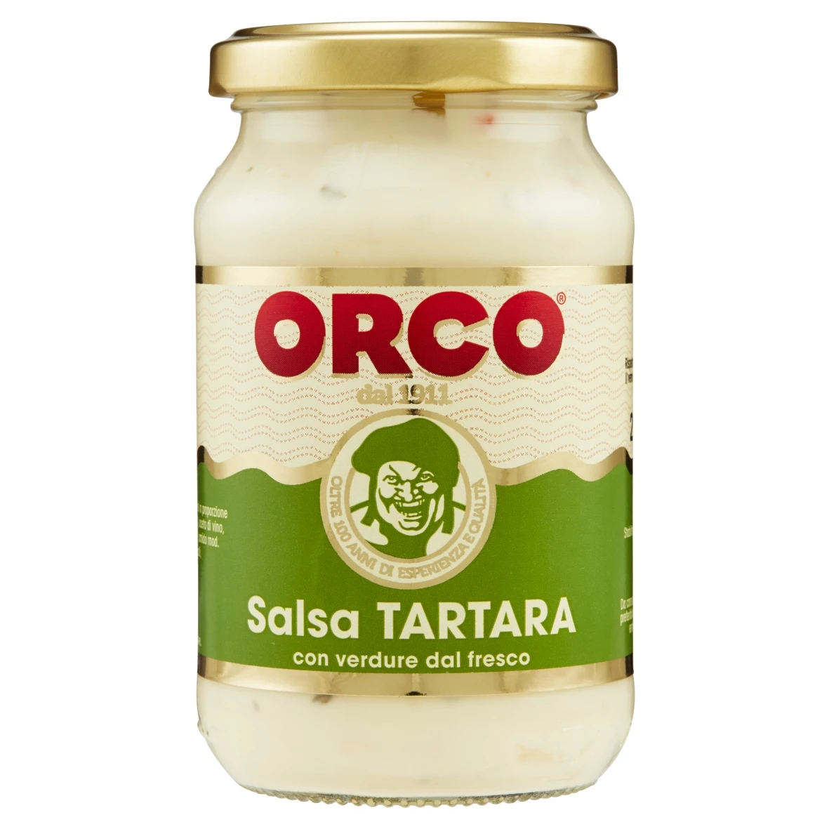 Orco 210 Days Shelf Life Tartare Glass Jar Sauce Mayonnaise Sauce With Vegetables Sauce