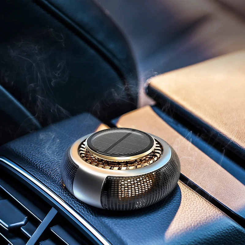 Luxury Solar Rotating Safe Long Lasting Fragrance Remove Odour Natural Beech wood Car Fragrance Aerosol Spray