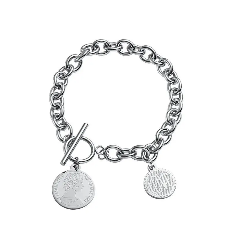 According to good color, hip hop hipster ins bracelet female fashion net celebrity cold wind niche design simple hand jewelry