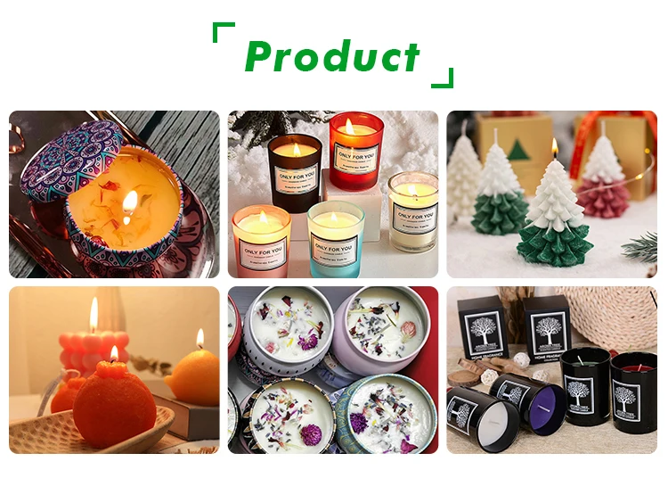 Healing Gem Dried Flower Aroma Scented Perfumed Candle