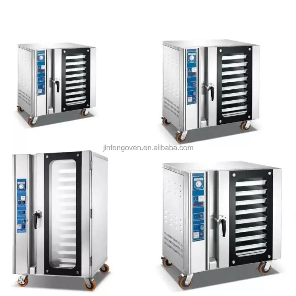 12 tray electric gas convection steam oven bread croissant hot air oven / industrial bread ovens