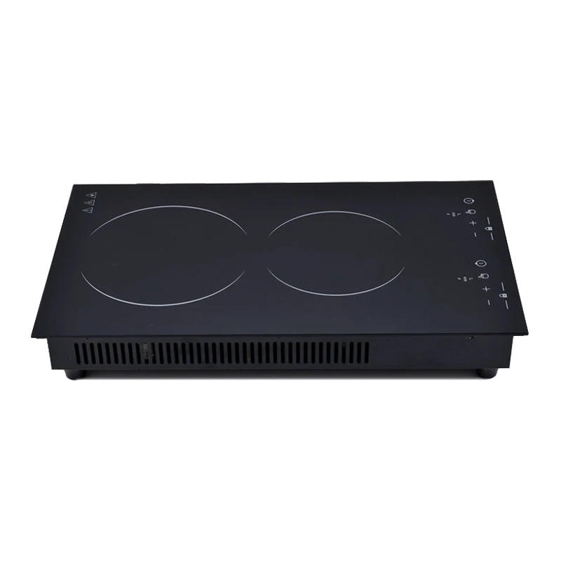 Buy High Quality Kitchen Cooking 3000W Led Touch Screen Ceramic Glass Cooktops Double Burner Infrared Cooker