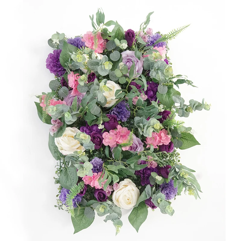 Artificial Roll Up wall flowers hanging flower wall panel backdrop wedding decor