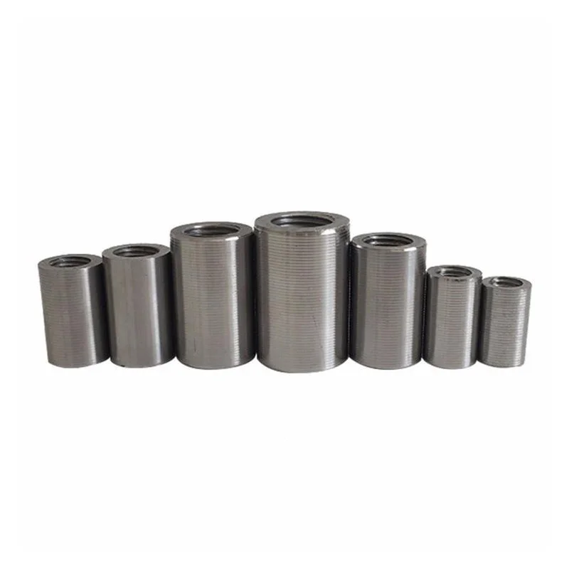 Reinforcement joint straight thread sleeve threaded steel positive and negative thread steel bar connection sleeve