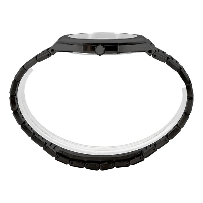 Luxury stainless steel men watch with dial customize Japanese quartz movement waterproof business slim wrist watch