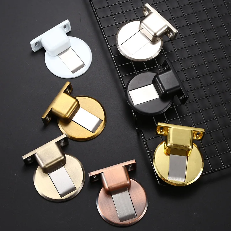 Modern Iron Chrome Plated Door Magnet for Farmhouse Door Stops