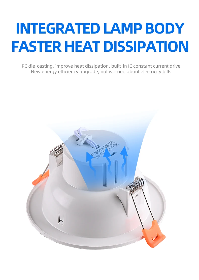 High Quality Indoor Night Motion Radar Sensor Down Light Human Body Infrared Induction Down Lights