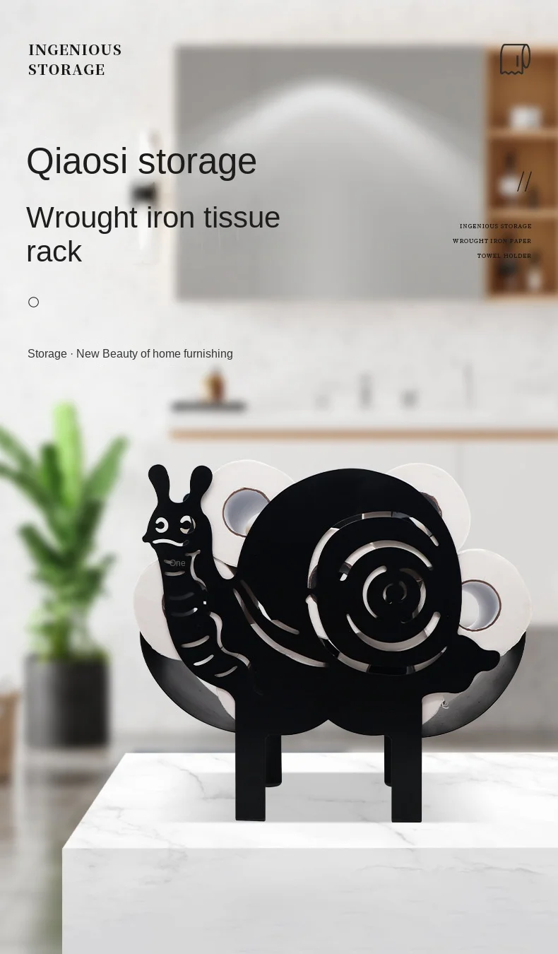 Creative Wall-Hanging Cartoon Iron Animal owl Tissue Box Kitchen Toilet Paper Storage Rack Wholesale Toilet Roll Paper Holder