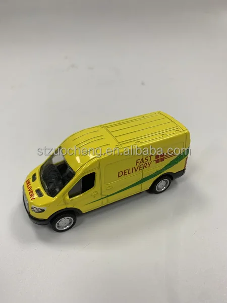 Индивидуальные 1/38 с логотипом оптовая продажа металлический грузовик игрушечный автомобиль детский фургон из сплава