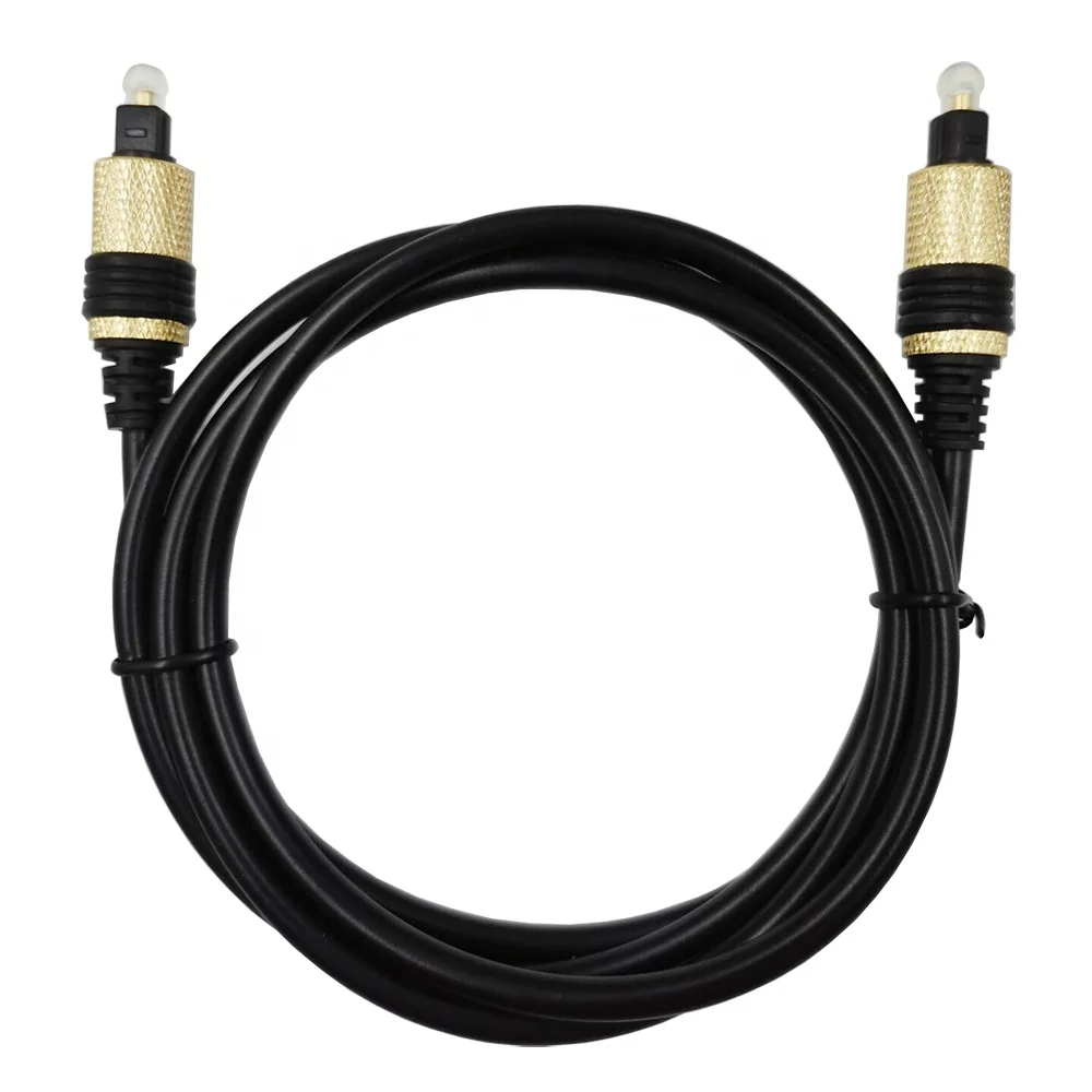  RTC Hifi Цифровой оптический аудио кабель Toslink к Toslink(S/PDIF) позолоченный с цилиндрической металлической оболочкой 2 м/6 футов Оптический