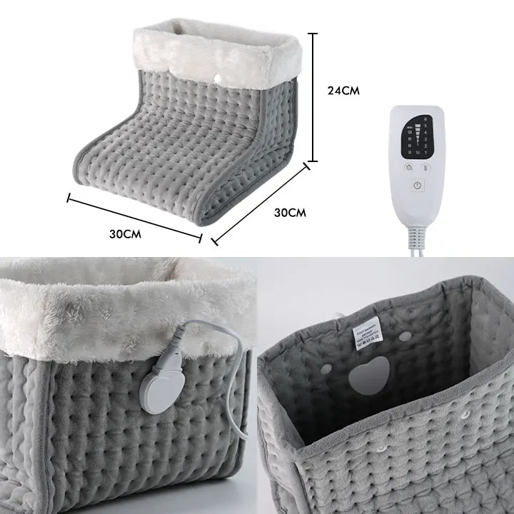 12v three-dimensional massager usb battery powered heating electric foot warmer for winter
