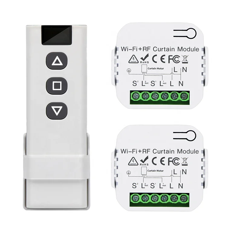 WIFI controller Smart Curtain Robot Track Tuya Smart Wifi Curtain Motor Rail Smart Curtain operator factory outlet HFY