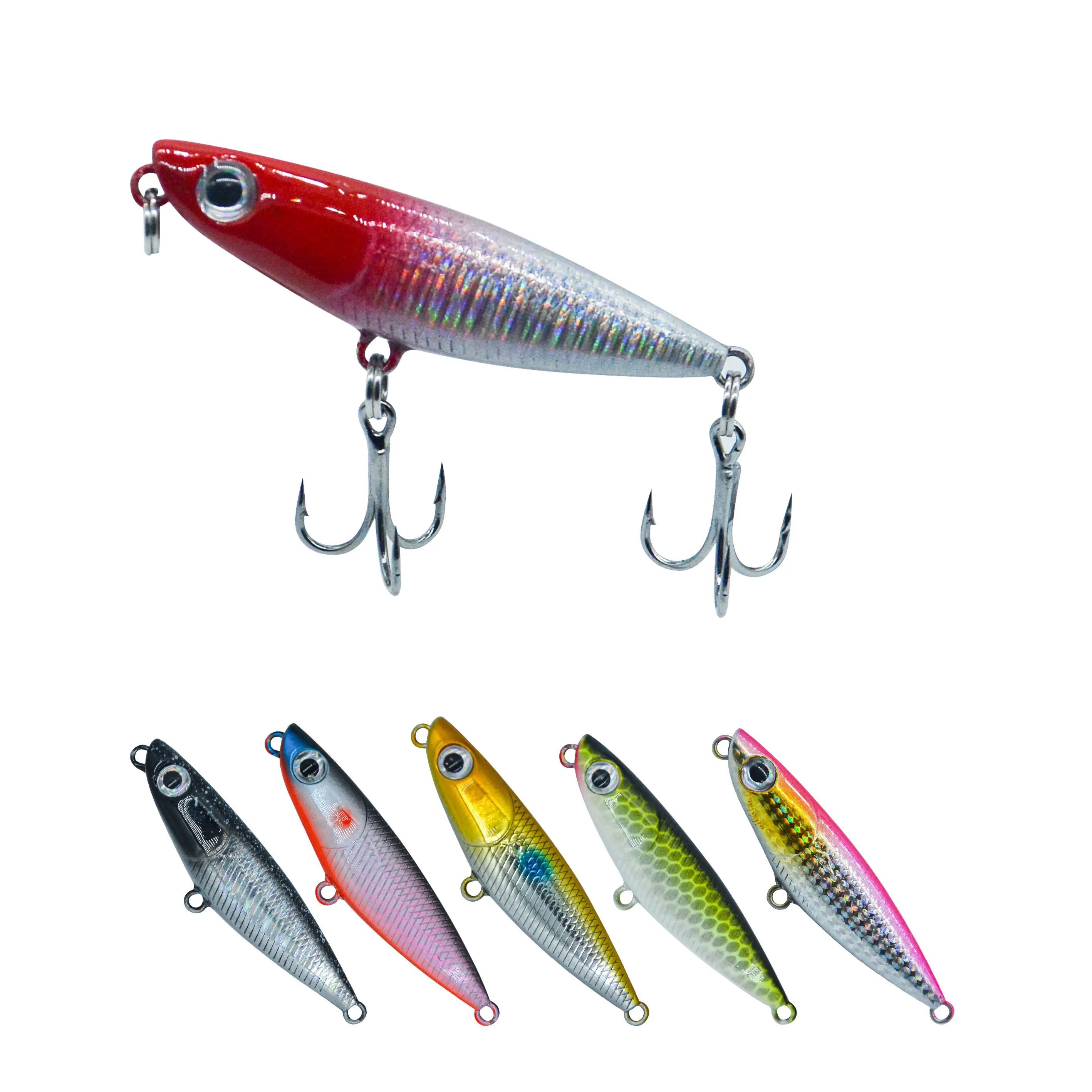 Wholesale discounts price 43mm 1.8g Top Water Fish Baits Fishing Lures Bait Walk Dog Floating Pencil Lure for bass