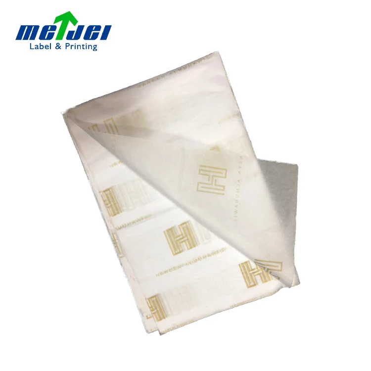 
Printing company logo foil gold silver gift wrapping tissue paper 