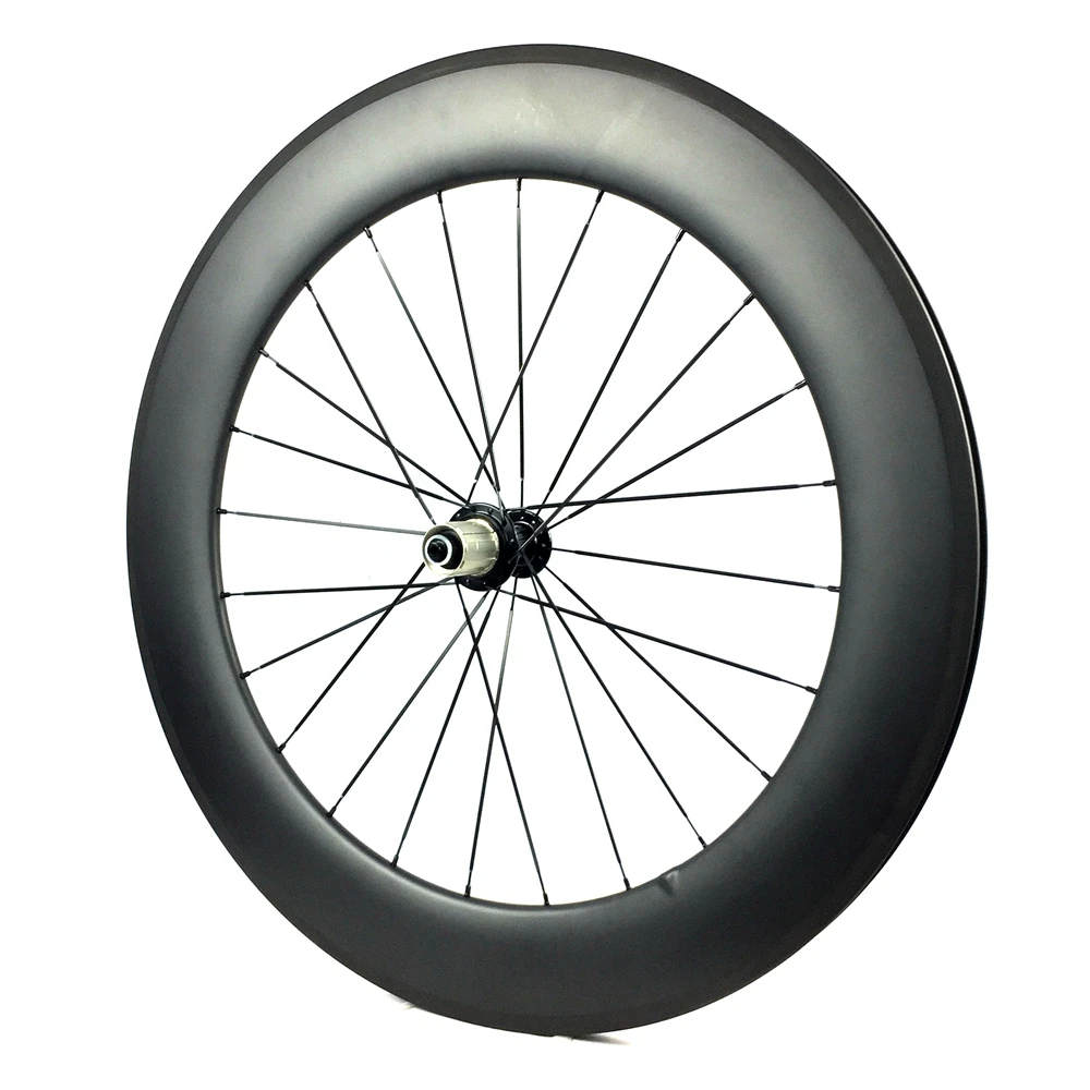 BIKEDOC WR2680V New Trend Dimpled Surface Full Carbon Road Bicycle Wheels 700C 80mm High 26mm Wide U Shape Clincher 80C-25