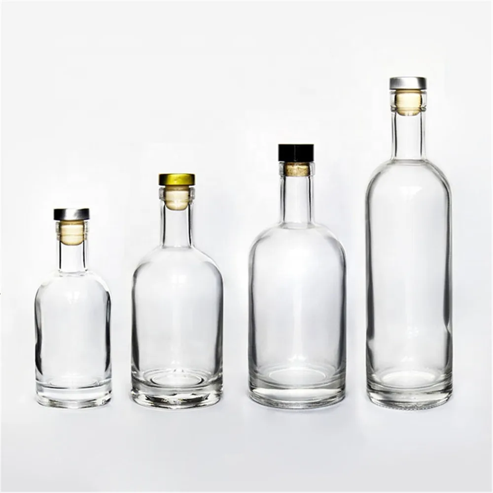 50ml vodka glass tequila bottle factory color spraying spirit bottle glass rum bottles brandy for alcoholic beverage