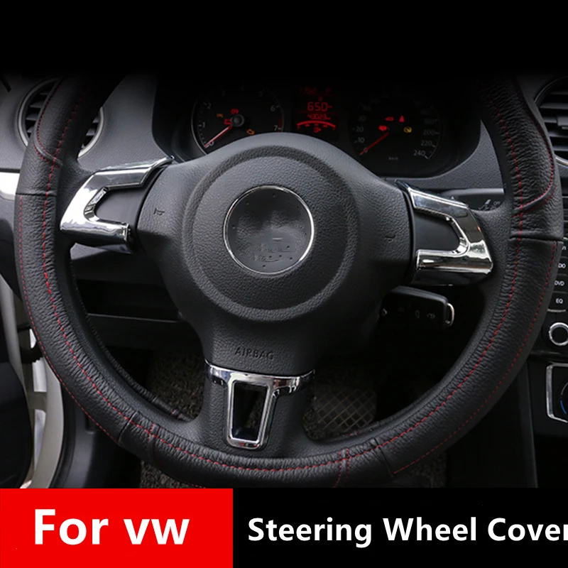 Хромированный АБС-пластик для Volkswagen VW Golf 6 MK6 Polo Jetta MK5 2011 2012 2013 рулевое колесо хромированная отделка блестки наклейка на крышку