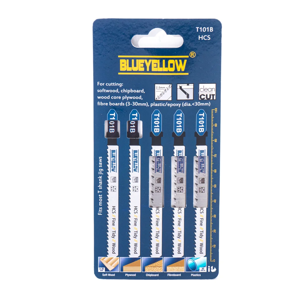 T101B 4Inch 10TPI HCS Speed for Wood Scrolling Jigsaw Blade