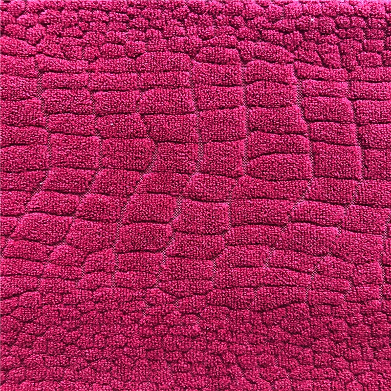 
Wholesale towel stretch jacquard knitting 002 fabric for upholstery bedding, towel, blankets,pillow 