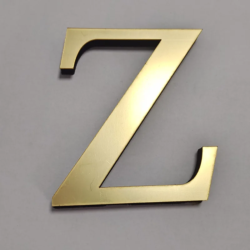 Customized letter Acrylic 3D Mirror Wall Sticker Home Decor Alphabet Poster For Birthday Party Wedding Diy Wallpaper Peel  Stick