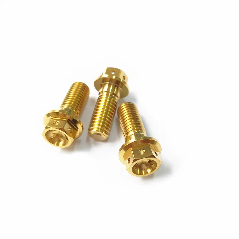 M10*35 Titanium flange bolts with hole GR5