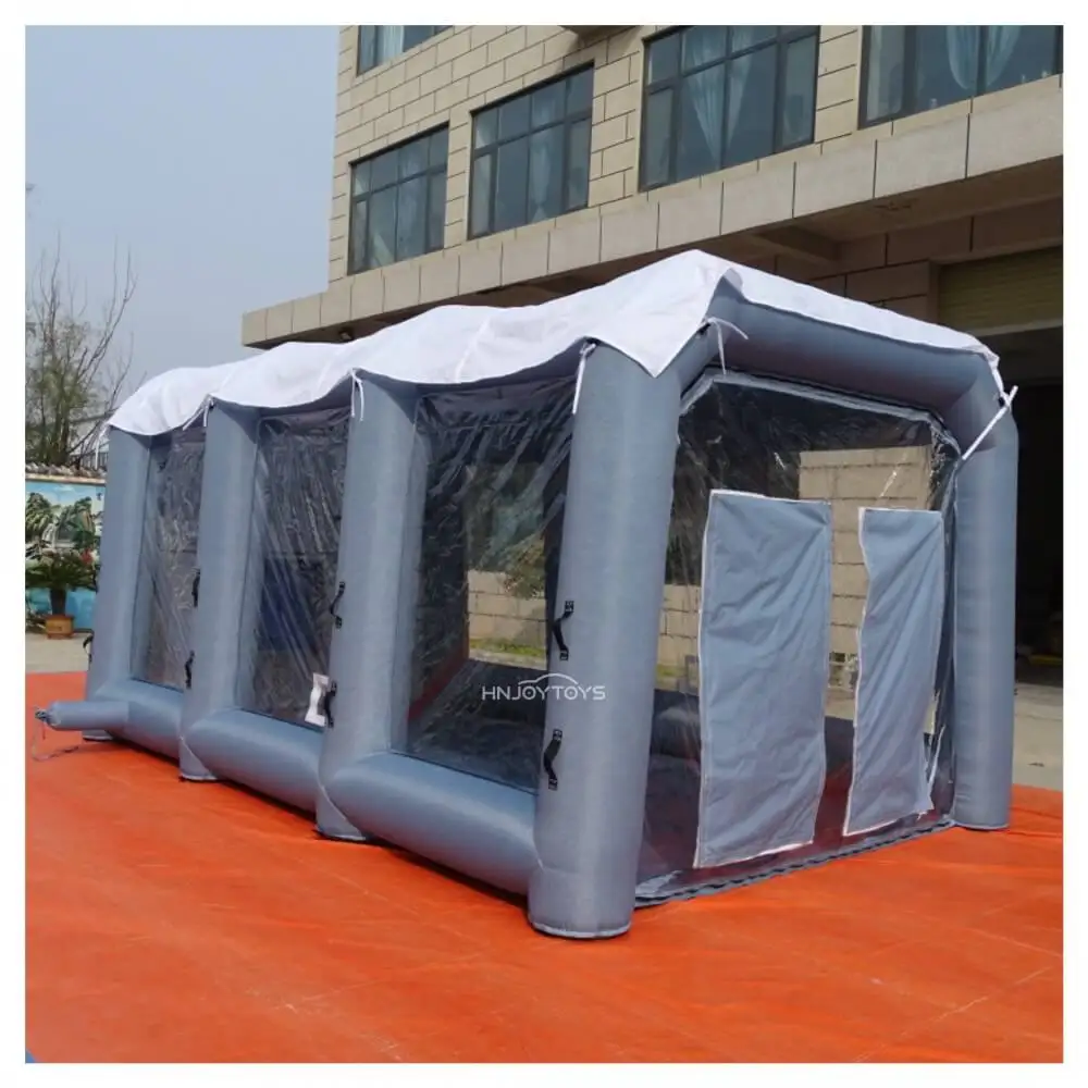 Outdoor inflatable portable car spray booth tent mobile paint booth prices automotive workstation rental for sale