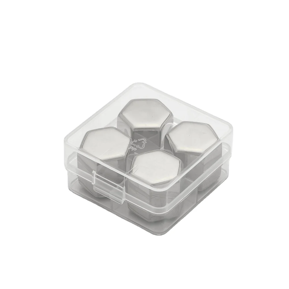High Quality Reusable Whisky Ice Stones Drinks Cooler Stainless Steel Beer Wine Ice Cube