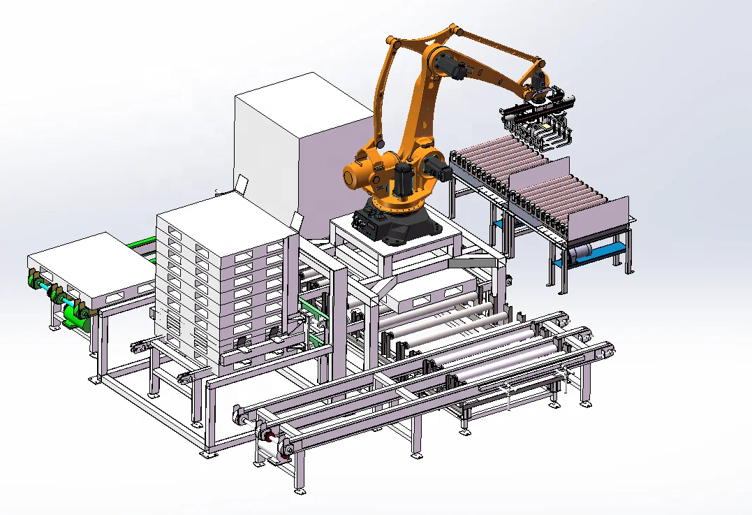 20kg 25kg 50kg bag carton palletizer bucket Barrel  palletizing machine palletizer for animal food