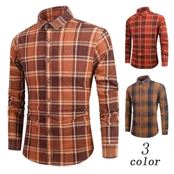 Custom low MOQ green plaid flannel warm long sleeve shirt