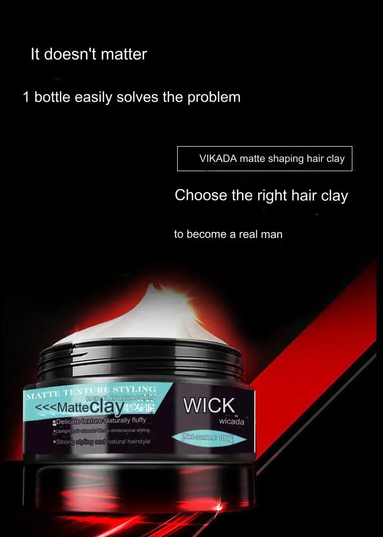 100g Permanent Setting Hair Wax for Man and Women Strong Lasting Hair Wax Mens Hair Wax