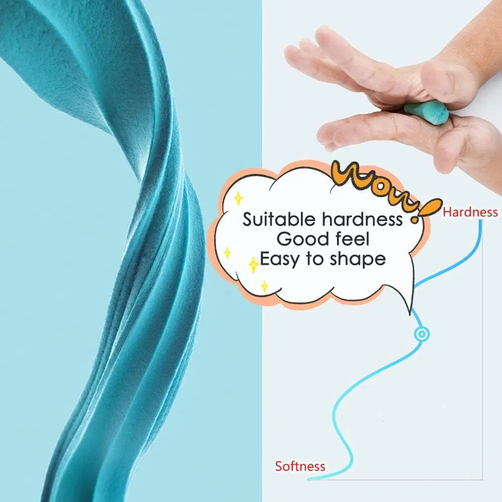 Customize 300g Air Dry Ultra Light Magic Clay DIY Molding Clay Modeling Dough For Kids Gifts