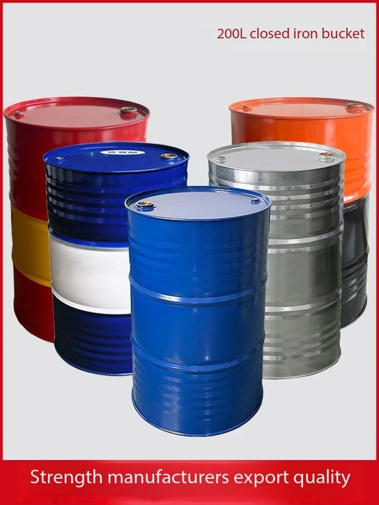 25L Food Grade Open Steel Drum/large Metal Iron Barrel Internally Coated Epoxy Phenolic Drums